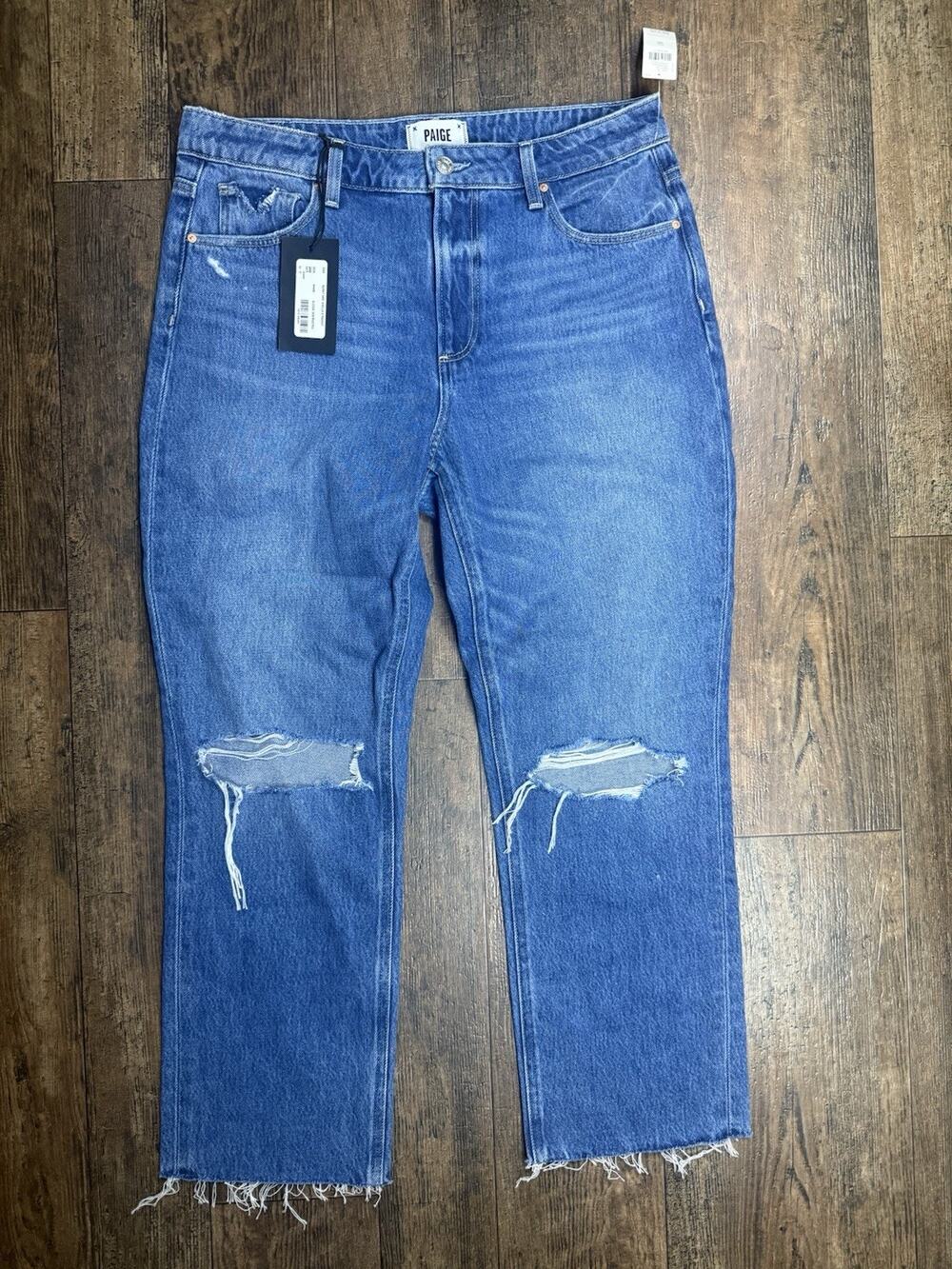 NWT Paige Jeans Women’s 30 Noella Relaxed Straight Vintage Color Blue Denim